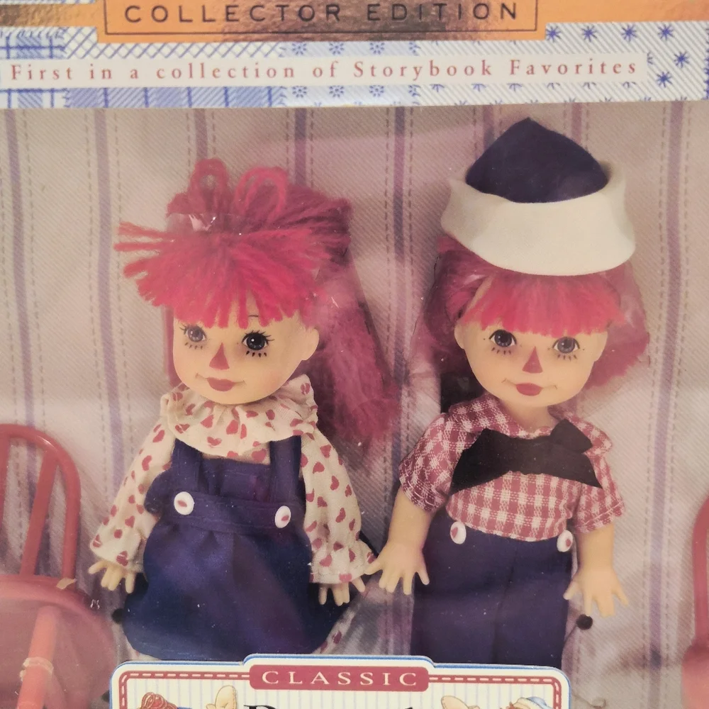 Barbie Collectibles Raggedy Ann & Andy Collector Edition Dolls NRFB Storybook